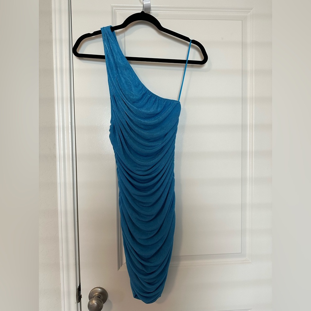 Blue cocktail dress
